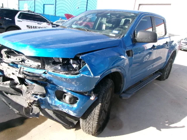 Blue Truck Damage Before